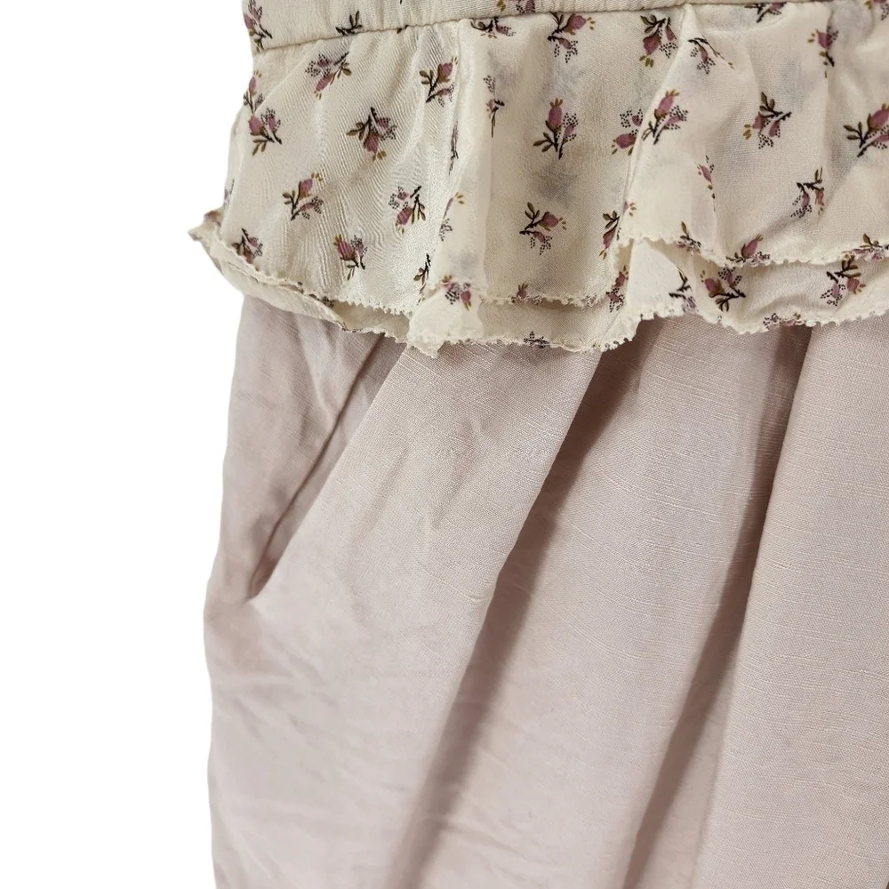 Rebecca Taylor Women's Skirt Attached Ruffled Mini Dress - 10 - Picture 3 of 8